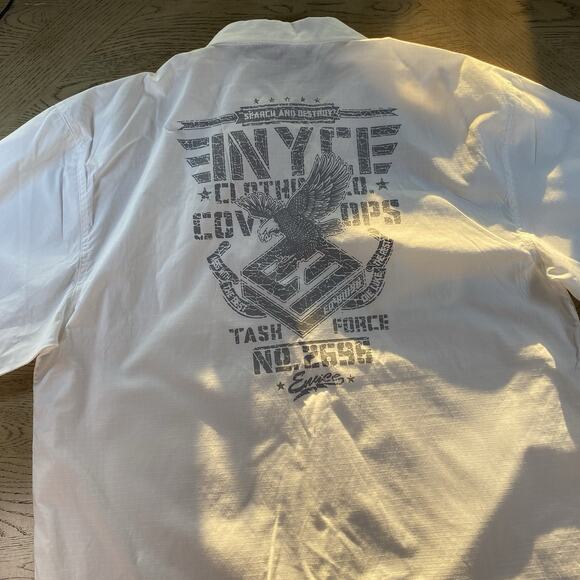 Enyce Men’s White Button Up Short Sleeve Shirt Size 3X - Picture 2 of 10